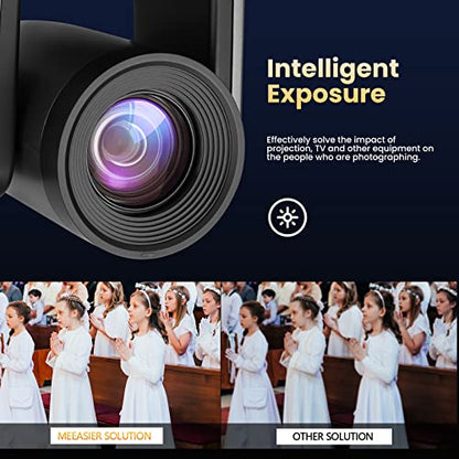 4K PTZ Camera,20X Optics Zoom,4KP60 UHD Live Streaming PTZ Camera,SDI/HDMI/USB/IP Outputs for Church/Events Services (Gray No NDI) - style: 4K PTZ Camera