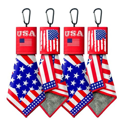 2 Sided Portable Glasses Cleaner, Patriotic Glasses Cloth Keychain,Reusable Microfiber Lens Eyeglasses Cleaning Cloth Pouch for Sunglasses Lens Camera Phone Screens - color: Red White and Blue