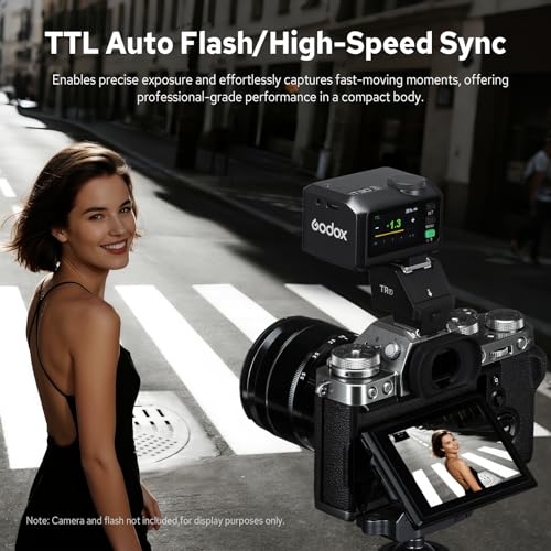 Godox TR-F TTL Hot Shoe Riser for Fujifilm, with 6 Adjustment Levels (0-90°) TTL Function HotShoe Extender Mount Adapter for Godox TTL Mini Flash iT20 iT30Pro