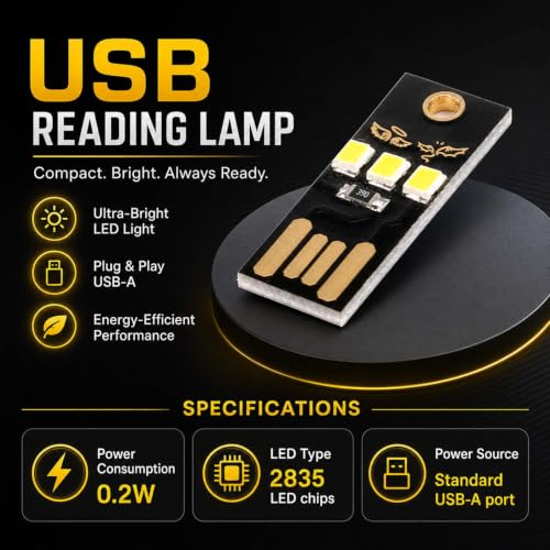 10 Packs Mini USB Light, Ultra-Bright LED Reading Lamp for Laptop Keyboard, Portable and Energy-Efficient Nightlight for Power Banks, Travel, Camping Accessories