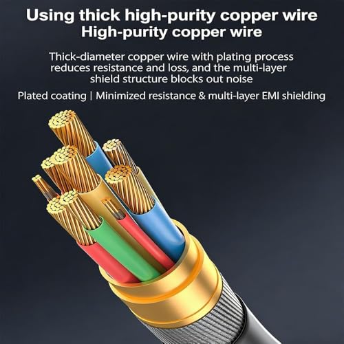 USB to 3RCA Cable,USB A 2.0 Male to 3 RCA Female Cable,AV Composite Adapter Cord for PC,Mac,DVR,HDD,DVD Player,Set Top Box,AV System,Home Theater Video Audio Transfer
