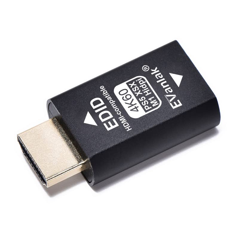 EVanlak HDMI EDID Emulator Passthrough Fix On PS5&MAC M1 4k 60HZ - color: HDMI EDID 4k 60hz