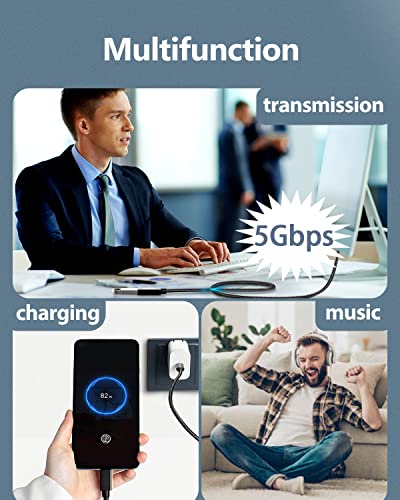 USB Extension Cable 8 FT, Male to Female 3.0 USB 5 Gbps High-Speed Transmission Cable Compatible with Gamepad, Keyboard, Flash Drive, Hard Drive, Printer, VR, PS5 - size: 8 feet