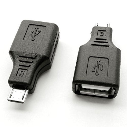 Posdou USB 2.0 Micro USB Male to USB Female OTG Adapter (2 Pack)