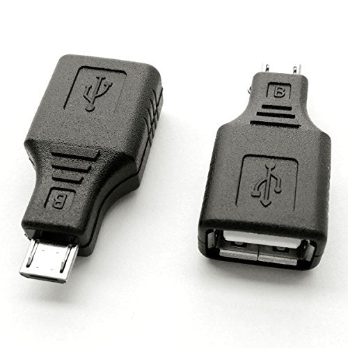 Posdou USB 2.0 Micro USB Male to USB Female OTG Adapter (2 Pack)