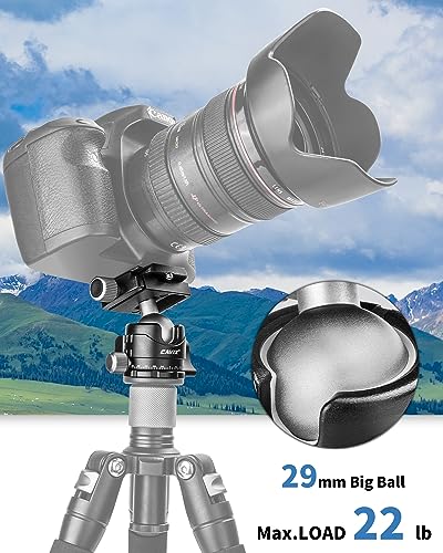 Low Profile Ball Head, CAVIX H-29S Camera Tripod Head Metal Ball Head with Arca Swiss Quick Release Plate Bubble Level Load Capacity 22 Lbs/10kg… - size: Ball Dia. 29mm