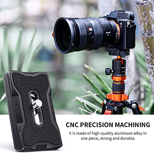 K&F CONCEPT K-28 Camera Tripod Quick Release Mounting Plate - color: Black 1 Pack
