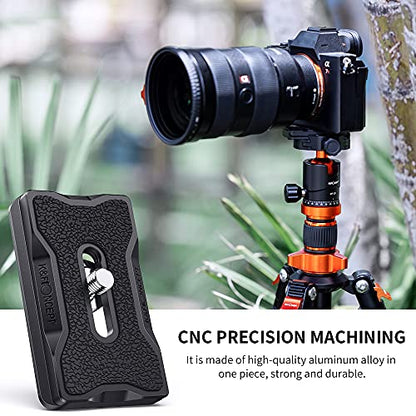 K&F CONCEPT K-28 Camera Tripod Quick Release Mounting Plate - color: Black 1 Pack