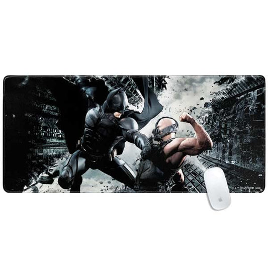 Skinit Extra Large Gaming Mouse Pad - Officially Licensed Batman and Bane Fighting Design with Stitched Edges, Waterproof, Non-Slip Rubber Base, Desk Mat for Keyboard & Mouse, 35.75" x 15.4" inches - color: Black - DRKNTR01, size: 35.75" x 15.4"