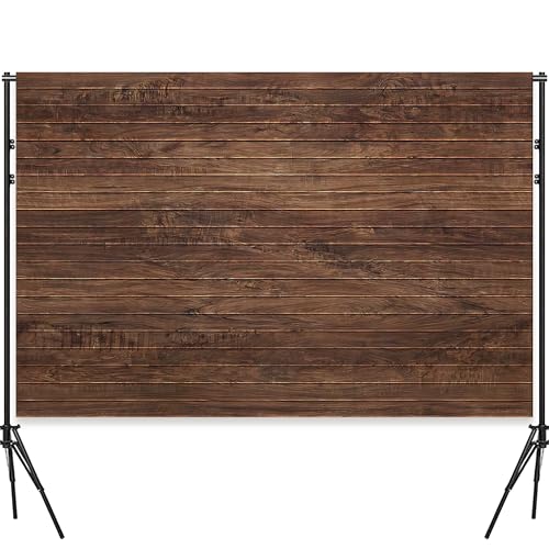 10x6.5 Ft Brown Wall Backdrop，Large Polyester Fabric Brown Wall Backdrop Photo Backdrops Background for Halloween Party Christmas Halloween Decoration Photo Booth Prop Banner - color: Rustic wood Backdrop, size: 10x6.5ft