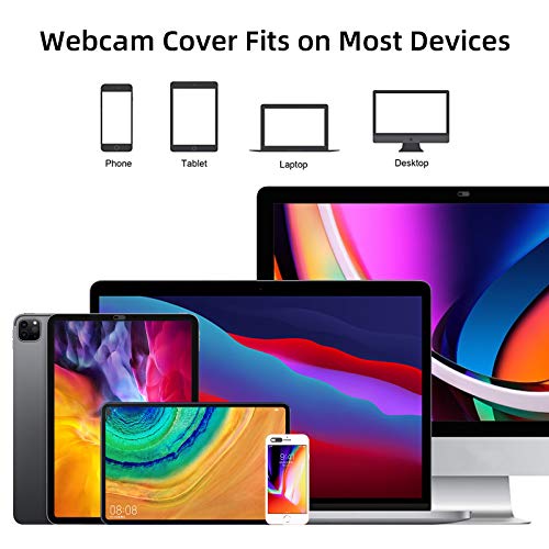 Webcam Cover,Ultra-Thin Camera cover Slide compatible with Laptop,MacBook,Computer,Laptops,PC,Apple Devices,and Tesla Model 3/Y Interior Cabin Camera,0.03in Thick Web Blocker Protect Your Privacy - size: 3 Big