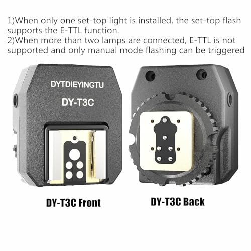 DY-T3C Set Style Multi-Functional hot Shoe Adapter, Single-Lens Reflex Camera Universal Flash Expansion Accessory/ Also Applicable Mini Camera Flash Height-Increasing Conversion Accessories - style: DY-T3C 1pcs + PC cable 3pcs