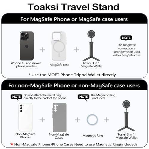 Phone Holder Stand for Desk,Adjustable Phone Holder for Recording,iPhone Stand for Filming,Cell Phone Stand Office Camping Travel Essentials,Detachable Tripod, Magnetic Stand for iPhone,Galaxy
