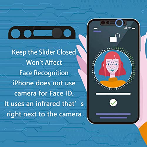 Phone Front Camera Cover,Webcam Cover Compatible for iPhone X/XS/XR/XS Max, iPhone 11/11 Pro/11 Pro Max,iPhone 12/12 Mini /12Pro /12Pro Max,Protect Privacy and Security,Not Affect Face ID(Black) - color: Black