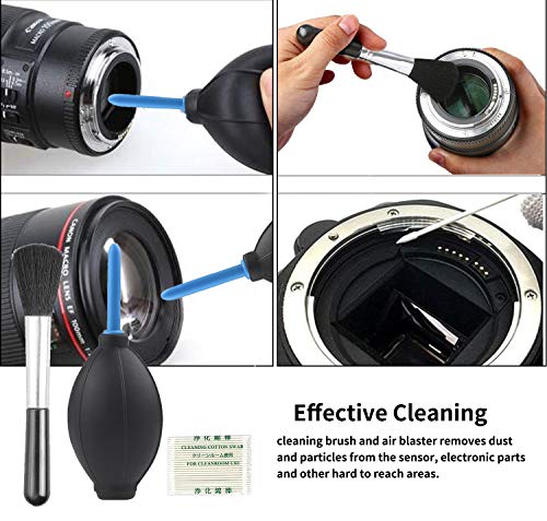Professional DSLR Camera Cleaning Kit with APS-C Cleaning Swabs, Microfiber Cloths, Camera Cleaning Pen, for Camera Lens, Optical Lens and Digital SLR Cameras. - color: pink