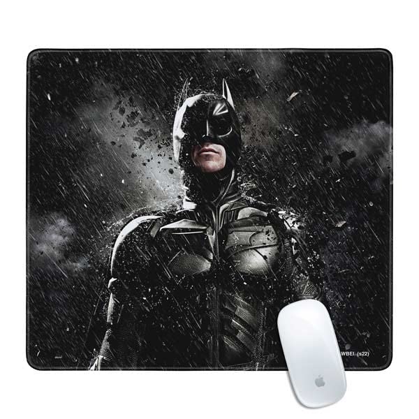 Skinit Medium Gaming Mouse Pad - Officially Licensed The Dark Knight Rises Raining Design with Stitched Edges, Waterproof, Non-Slip Rubber Base, Desk Mat for Keyboard & Mouse, 17.7" x 15.75" inches - color: Black - DRKNTR03, size: 17.7" x 15.75"