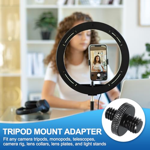 PATIKIL Tripod Screw Adapter 1/4" Male to M8 Male, 2 Pcs Tripod Nut Connectors Camera Mount Screw Camera Double Head Converter for Microphone Holder Magic Arms Accessories, 18 mm - size: 1/4" Male to M8 Male,18 mm