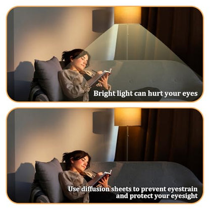 3 Pack Light Diffuser Sheet Adhesive Sticker Soften Light Diffuser Film LED Dimming Film Thick 8.2x11.8inches