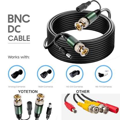 1Pack 200ft bnc Video Power Cable, All-in-One Siamese Video and Power Security Camera CableSecurity Camera Cable Wire Cord for CCTV dvr Surveillance System - size: 200FT, style: 1Pack