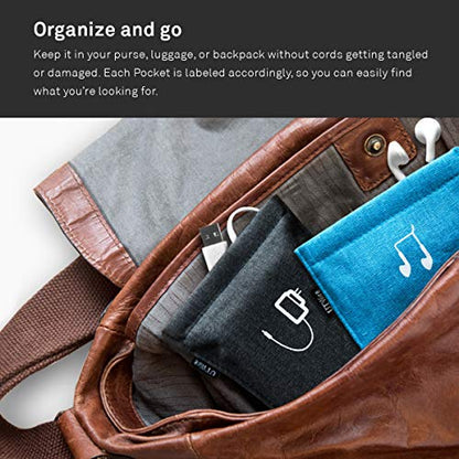 UT Wire Pocket Mobile Charger Case Pouch (Black, Charger Case | 2 Pack) - color: Black, size: Charger Case | 2 Pack