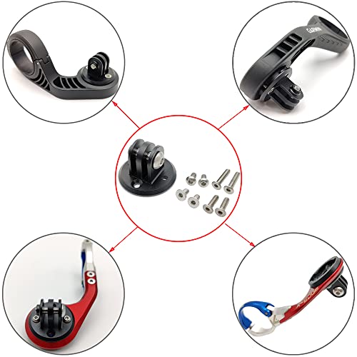 Cestbon Mount Combo Adapter for Garmin Edge Compatible with Camera or Headlight, Quick Release Out-Front Mount Extended Universal Adapter - color: extended adapter
