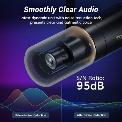 TONOR Audio Interface and Microphone Set, Podcast Equipment Bundle, USB Audio Mixer with RGB, XLR Dynamic Microphone with Studio Sound Quality, Complete Package for Content Creating, Gaming, Streaming