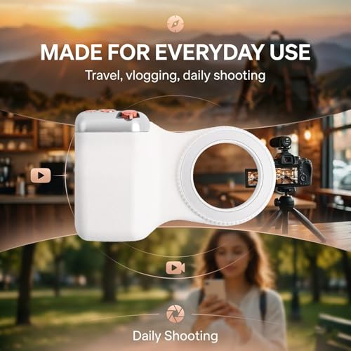 Magnetic Phone Grip with Remote Control Portable Shooting Handle for iPhone Universal Selfie Anti Shake Assistant,12.5 * 8CM