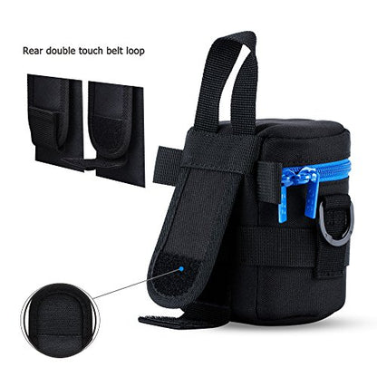 JJC Deluxe Lens Case Pouch Bag for Canon EF-S 18-55mm/EF 50mm f1.8/RF-S 18-150mm, Nikon AF-S 18-55mm/AF-P 18-55mm/AF-S 50mm f1.8, Fujifilm XC 16-50mm/XF 18-55mm & More Lens Below 2.95" x 3.93"(D x L) - size: S Size