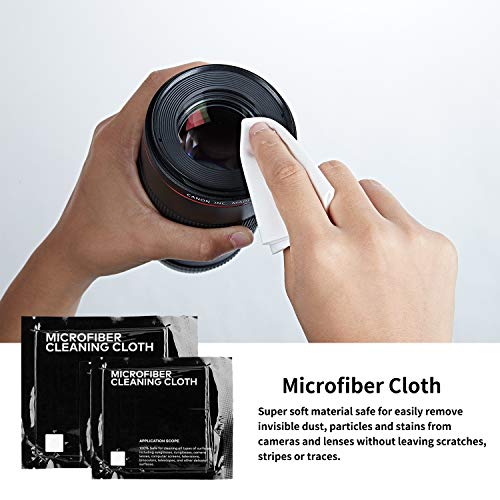 Professional DSLR Camera Cleaning Kit with APS-C Cleaning Swabs, Microfiber Cloths, Camera Cleaning Pen, for Camera Lens, Optical Lens and Digital SLR Cameras. - color: pink