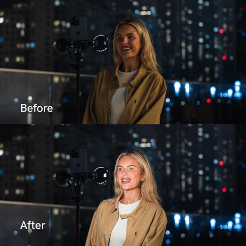 Lume Cube Content Creator Kit with LED Video Light, Microphone & Tripod – Video Recording & Vlogging Kit for YouTube, TikTok & Phone Content Creation | Portable Creator Lighting Kit
