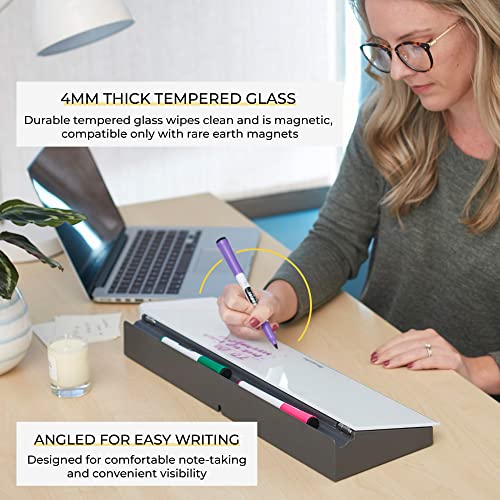 ECR4Kids MessageStor Dry-Erase Keyboard Write and Store, Desk Organization, White