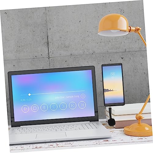 BESPORTBLE 2Pcs Line Microphone Noise Canceling Mic for Laptop Omnidirectional Design Plug and Sensitivity Sound Reproduction for Streaming and Recording