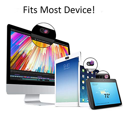 Webcam Cover Slide 3 Packs Ultra-Thin Camera Covers for Computer Laptop Desktop Smartphone to Protect Your Privacy and Security, Rose Black - color: Rose