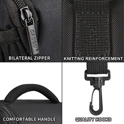 CADeN DSLR/SLR Camera Shoulder Bag Case with Adjustable Shoulder Strap, Compatible for Nikon, Canon, Sony Mirrorless Cameras Waterproof (Large) - size: Large