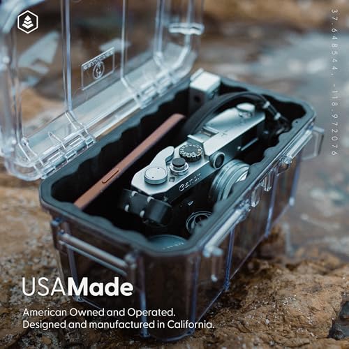 Evergreen 58 Waterproof Dry Box Protective Case - Travel Safe/Mil Spec/USA Made - for Cameras, Lenses, Phones, Pistols, First Aid, Boating, Water Sports, Tacklebox, Ammo Can, Deck Boxes - color: Clear