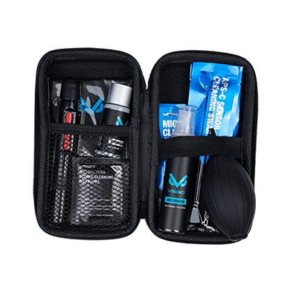 VSGO All-in-One Camera Cleaning Kit for APS-C Sensor Cameras (16mm) Compatible with Canon, Nikon, Sony, Pentax & DSLR, Includes CMOS Swabs, Lens Pen, Air Blower & More (DKL-20)