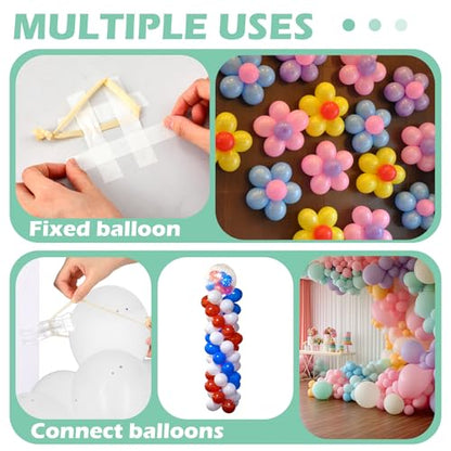 Amyhill 10 Pack Large Balloon Arch Clips Plastic Transparent Backdrop Spring Clamps 3.5 Inch Heavy Duty Clip and 100 Pcs Clear 260 Long Balloons Arch Kit Birthday Decoration Crafts Photography - color: Transparent