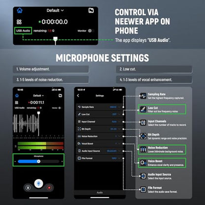 NEEWER Plug & Play Vlog Microphone, 20-20KHz Mini Supercardioid Mic with 3.5mm TRS, USB C OTG Cable, Shock Mount, Windscreen Compatible with iPhone 16 15 14 Samsung S24 Android Tablet Mac Camera, VM10 - style: VM10 Microphone