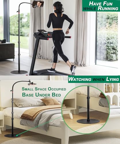 Tall Video Cell Phone Mount with Height Adjustable Stand, Heavy Base, 360 Head - Compatible with iPhone 16, 16 Pro Max, 16 Plus, 15, 14, 13 - color: Center Column Stand