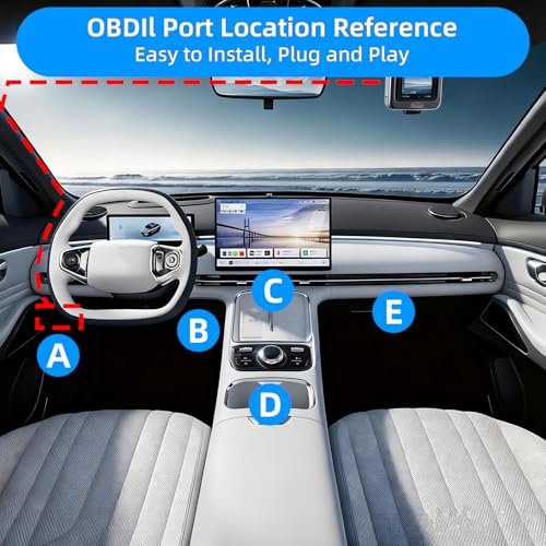 OBD2 to USB C Power Cable for Dash Cam, Plug and Play Dashcam Hardwire Kit with LED Voltmeter, 4-Level Low Voltage Protection (11.6V/11.9V/12.5V/20min), 12V-24V to 5V/3A for Parking Mode, 11.5ft/3.5M