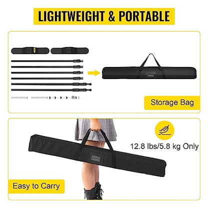 VEVOR Backdrop Banner Stand 8 x 8 Ft Adjustable Height Background Stand Backdrop with 1 Carrying Bag, Backdrop Stand for Parties Wedding Photo Booth Trade Show - size: 8 x 8 Ft