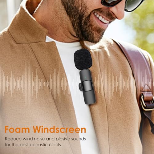 8 Packs Foam Microphone Windscreen & Mic Clip, Wireless Lavalier Mic Sponge, Mic Cover with Clip to Reduce Plosive and Better Highlight the Vocals, Washable and Windproof Wind Screen - size: Windscreen 4PC & Clip 4PC