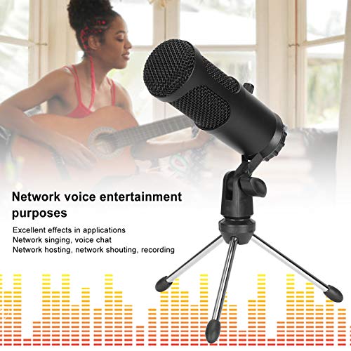 A6 USB Condenser Microphone for PC & Laptop, Plug & Play, Cardioid Pickup, 30Hz-20KHz Frequency Response, Noise Reduction, for Recording, Streaming, Podcasting, Voice Chat