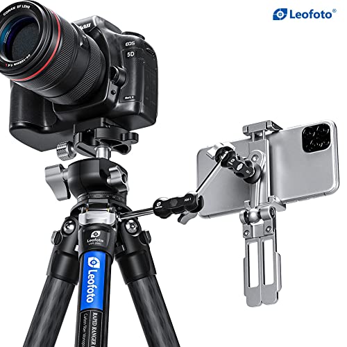 LEOFOTO PS-3 Multi-Functional Foldable Cellphone Stand with Arca-Compatible Dovetail and Cold Shoe Mount - color: W1-MEJT-KA9I