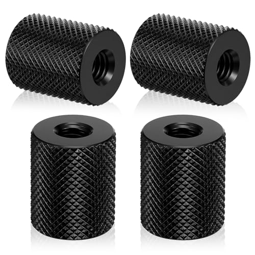 4 Pcs 1/4-20 Double Female Thread Tripod, Metal Camera Screw 1/4 to 1/4 Converter, Tripod Nut Connector for Magic Arm, Light Stand, Microphone Stand, Electric Rail, Camera Mount