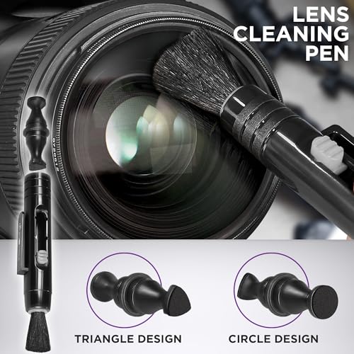 Altura Photo Camera Cleaning Kit - Lens Cleaner Spray, Brush & Blower | Includes Lens Cleaner Spray, Brush, Pen, Blower, Microfiber Cleaning Cloths, Tissue Wipes for Canon Nikon Sony - style: w/ 2 oz. Altura Photo Cleaning Solution