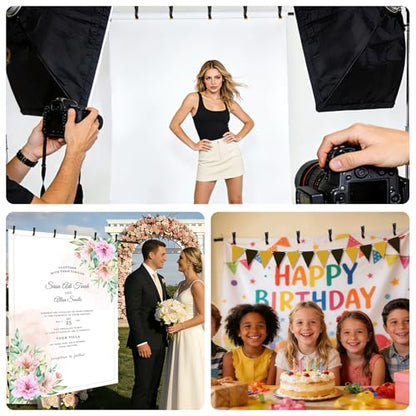 8 * 5FT Backdrop Stand, Metal Base Photo Studio Support System, Adjustable Backdrop Frame for Photography, Streaming, Wedding, Projector Screen, Tool Free Setup & Portable Carry Bag - size: 8*5FT