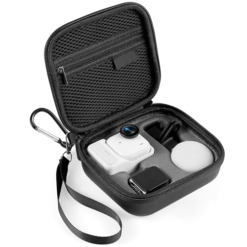 STARTRC VCR Carrying Bag for Insta 360 GO Ultra Accessories Storage Protective Case Hard Shell Cover for Insta360 GO Ultra Vlogging Action Camera Accessory（Black） - color: Black