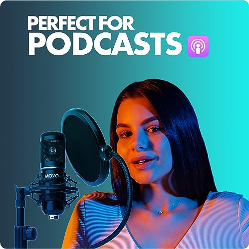 Movo PodPak2T 2-Pack Universal XLR Condenser Microphone Podcasting Equipment Bundle for 2 - Includes 2 Cardioid Mics, Desktop Stands, Shock Mounts, Pop Filters and Cables - Podcast and YouTube Kit - style: 2 Pack