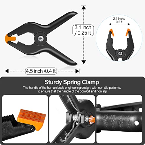 EMART Photo Backdrop Stand kit, 10 x 12 ft Back Drop Adjustable Frame for Photography, Photoshoot Banner Background Support Holder for Parties Dectoration - size: 10x12ft
